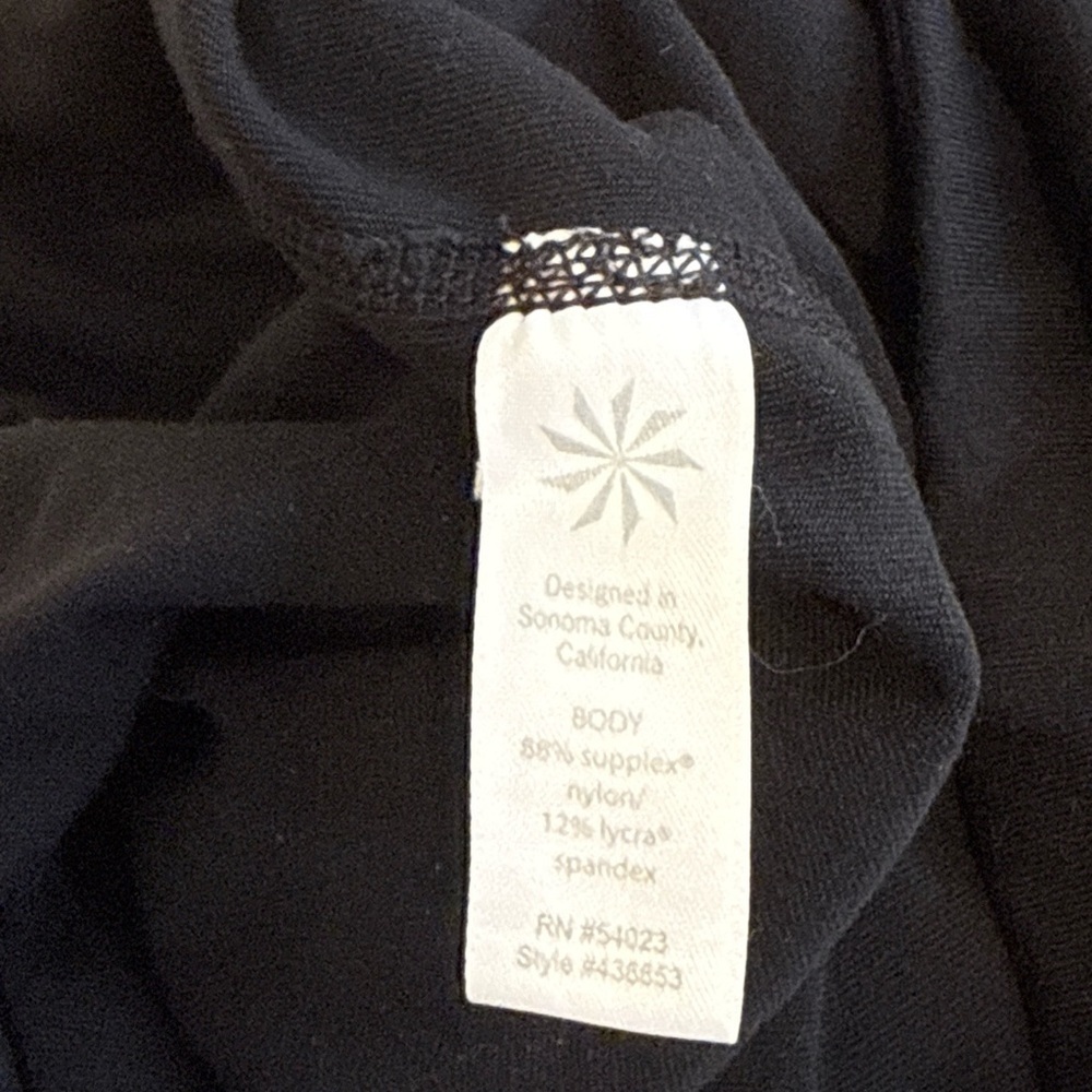 Athleta Gel Chaturanga Capri Black Women Medium Activewear Gym Stretch - Picture 11 of 12